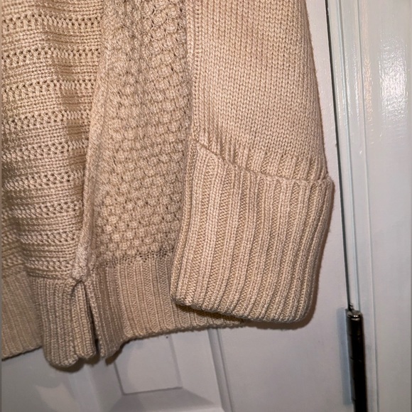 U-Knit NEW! Mixed Stitch Pullover Mock-Neck Sweater, Wool blend Size Large - Picture 4 of 13